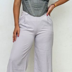 Corset Brillante Plateado Glamour