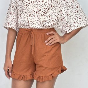 Blusa Elegante de Satén Estampada