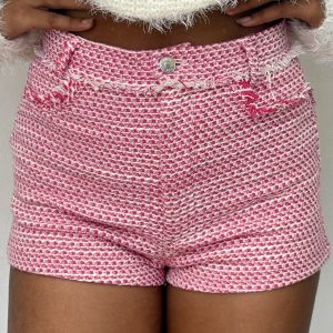 Short Rosado Zara – Estilo Tejido